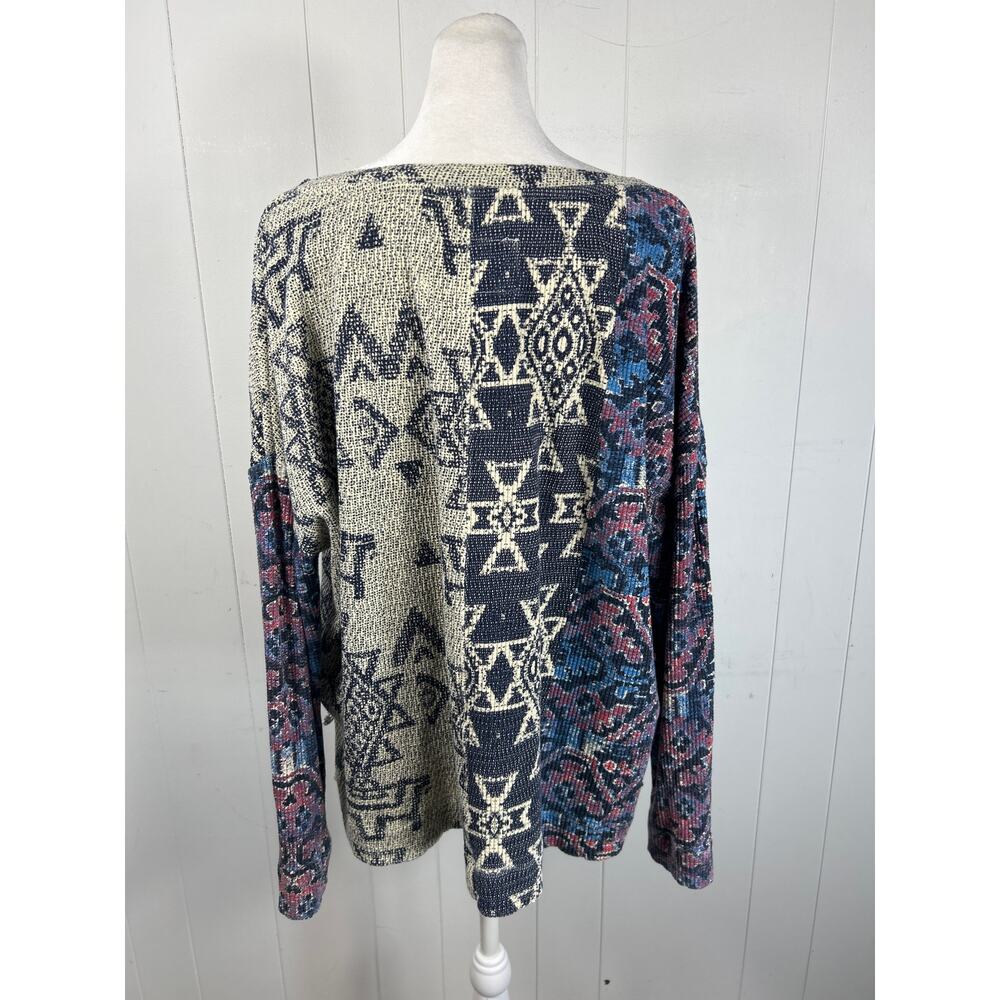 Anthropologie Pilcro Moira Thermal Waffle Knit Top Size XS - Picture 3 of 5